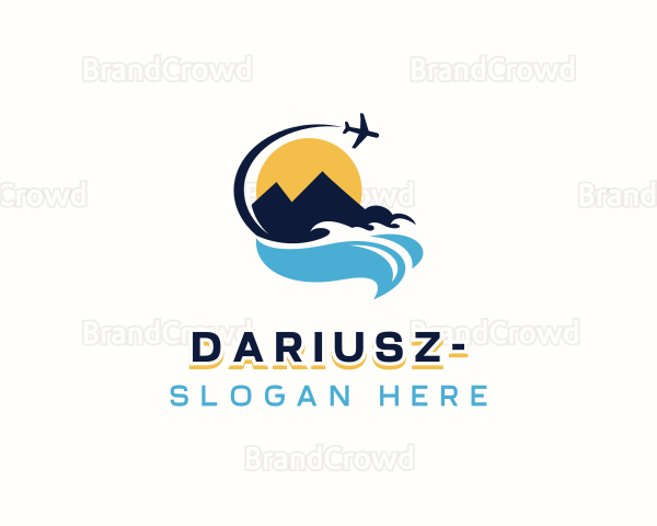 Island Vacation Tour Logo