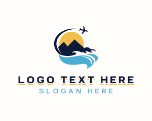Island Vacation Tour logo design