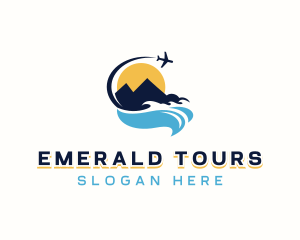 Island Vacation Tour logo design