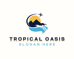 Island Vacation Tour logo design