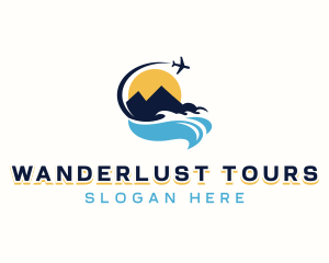 Island Vacation Tour logo design