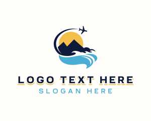 Ocean - Island Vacation Tour logo design