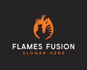 Flaming Hot Chicken logo design