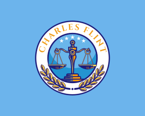 Justice - Attorney Law Scales logo design