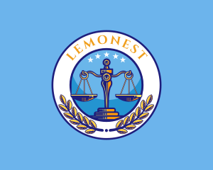 Attorney Law Scales logo design