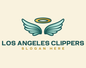 Halo Wings Angel logo design