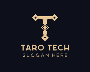 Tech Tool Letter T logo design