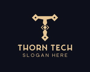 Tech Tool Letter T logo design