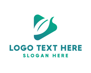 Modern - Leaf Player App logo design