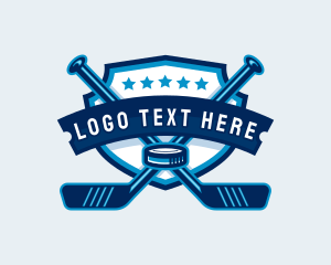 Hockey Stick - Hockey Tournament Sports logo design