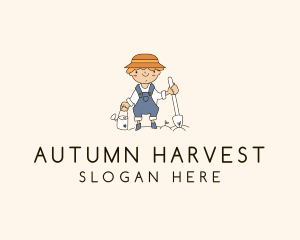 Harvest Gardening Farmer logo design