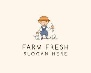 Harvest Gardening Farmer logo design