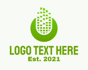 Pixel - Minimalist Tennis Ball logo design