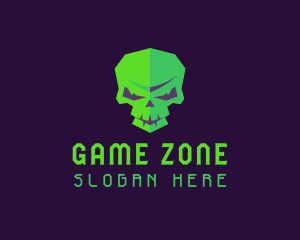 Skull Video Game logo design