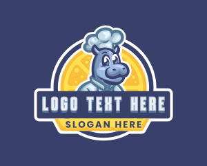 Mascot - Smiling Hippo Catering logo design