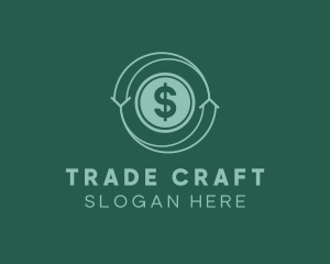 Trading - Dollar Coin Trading logo design