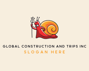 Demon Shell Snail logo design