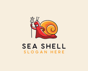 Demon Shell Snail logo design