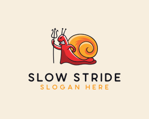 Demon Shell Snail logo design