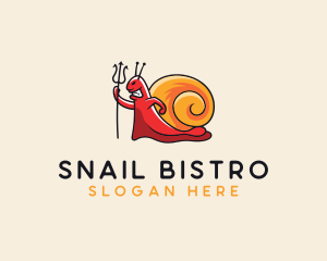 Demon Shell Snail logo design