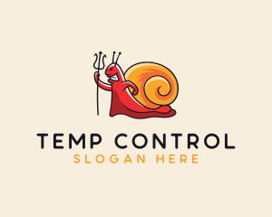 Demon Shell Snail logo design