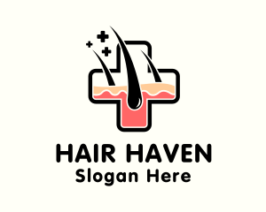 Hair Dermatology Clinic  logo design