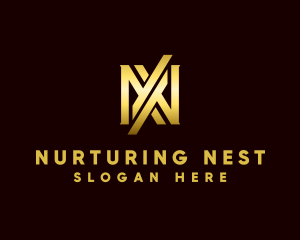 Professional Brand Letter N logo design