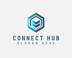 Hexagon Cube Technology logo design