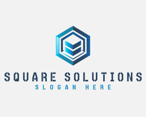 Hexagon Cube Technology logo design