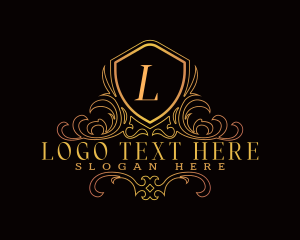 Luxury - Decorative Monarchy Shield logo design