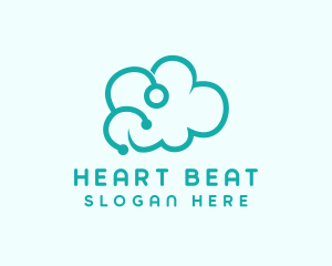 Stethoscope - Blue Cloud Stethoscope logo design