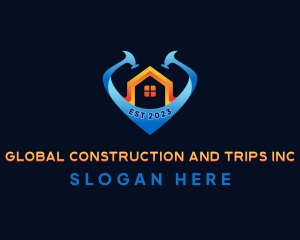House Construction Repair logo design