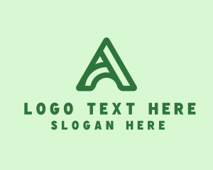 Farm - Organic Farm Letter A logo design