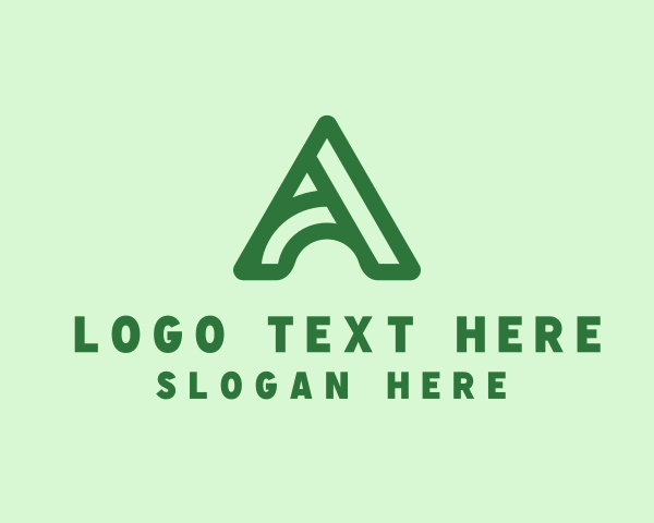 Sustainable - Organic Farm Letter A logo design