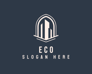 City Building Property Contractor Logo