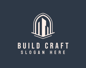 City Building Property Contractor logo design