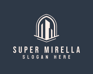 Skyscraper - City Building Property Contractor logo design