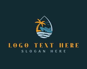 Tropical Ocean Cruise Ship  Logo