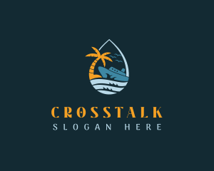 Tropical Ocean Cruise Ship  Logo