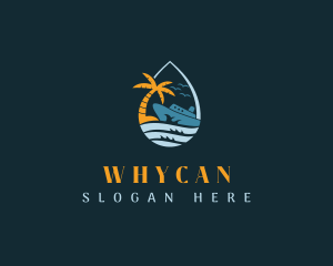 Tropical Ocean Cruise Ship  Logo