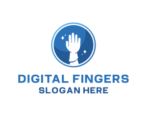 Fingers - Hand Gloves Sanitary logo design