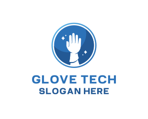 Hand Gloves Sanitary logo design