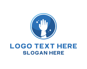 Signage - Hand Gloves Sanitary logo design