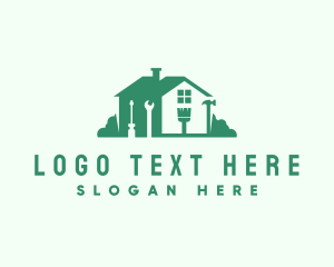 Residential - House Apartment Construction Tool logo design