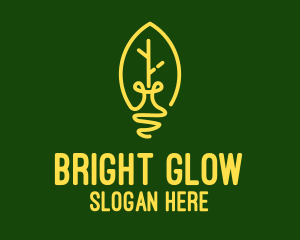 Light - Natural Eco Light Bulb logo design