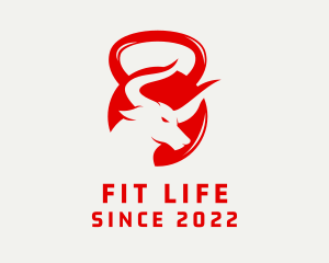 Bull Kettlebell Fitness Training logo design