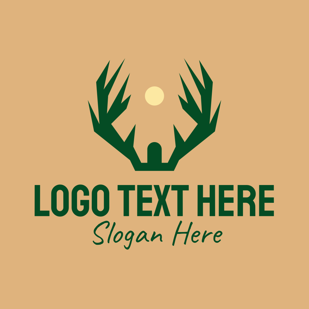 Deer Antler Hunting Logo | BrandCrowd Logo Maker