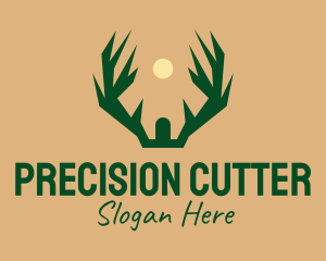 Deer Antler Hunting Logo