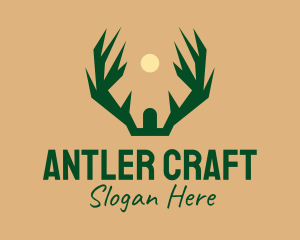 Deer Antler Hunting logo design