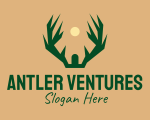 Deer Antler Hunting logo design